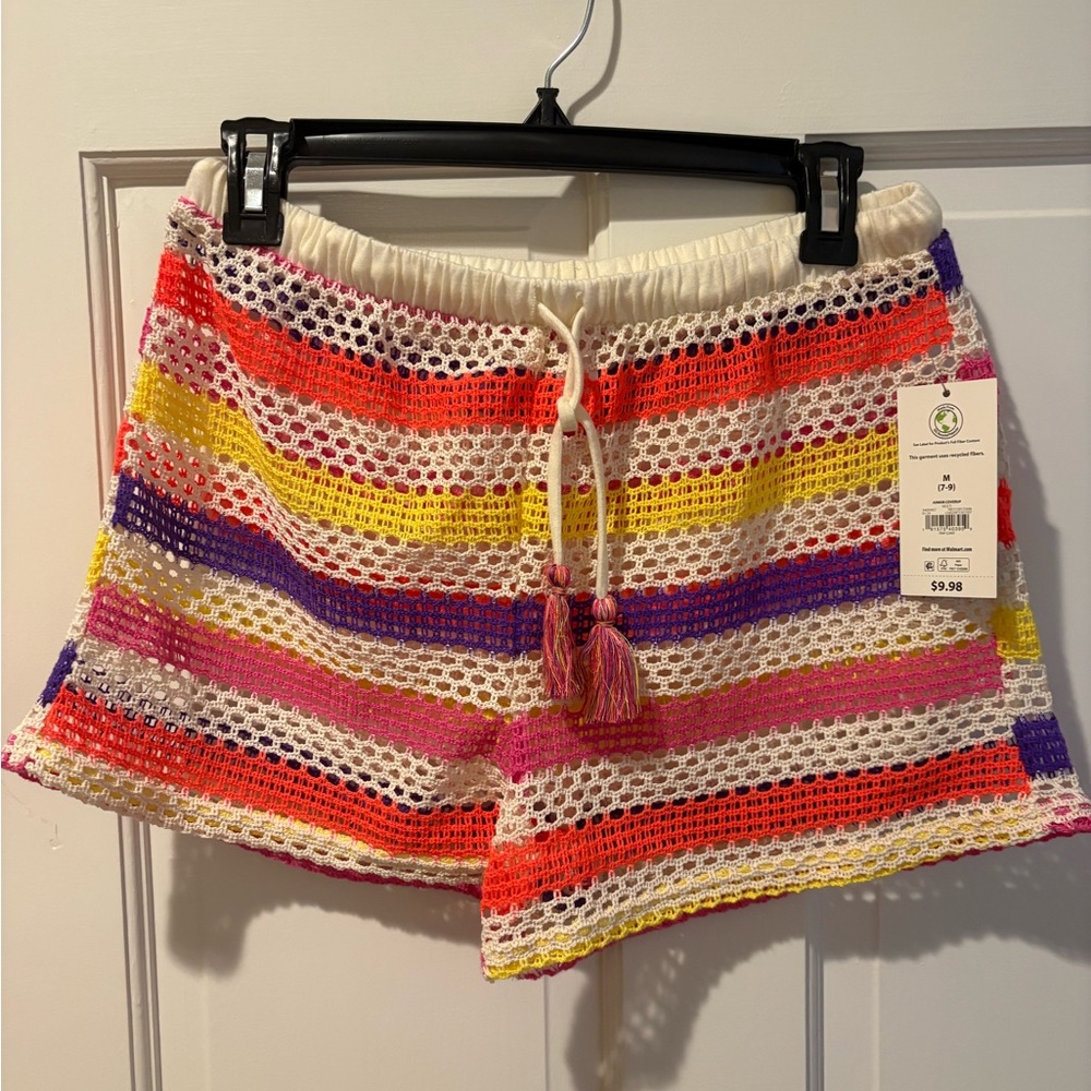 Stripe Swim Cover Up Set Size Medium